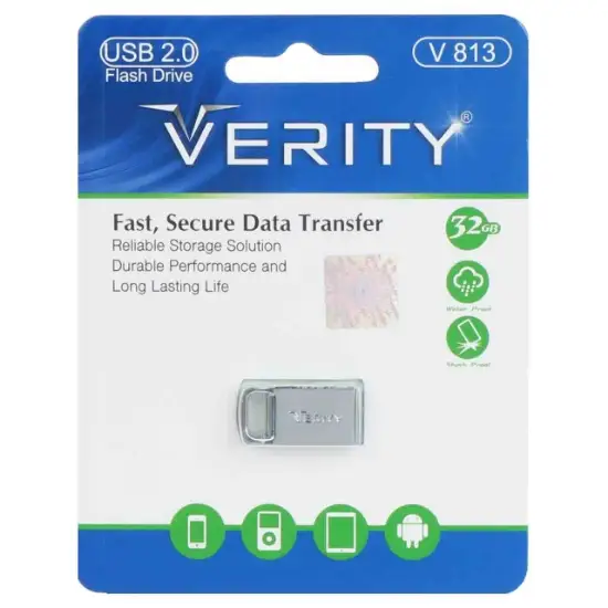 تصویر فلش مموری وریتی مدل V813 USB2.0 ظرفیت 32 گیگابایت