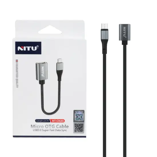 تصویر کابل OTG MicroUSB نیتو مدل NT-CN20