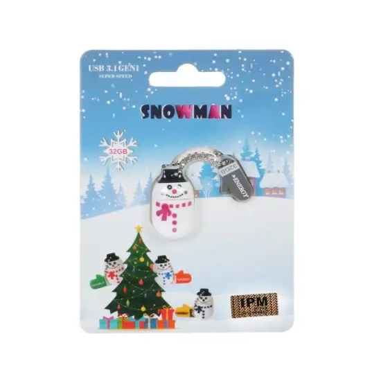 تصویر فلش مموری ایکس-انرژی مدل SNOWMAN USB3.1 ظرفیت 32 گیگابایت عروسکی