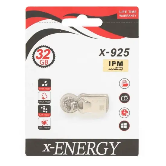 تصویر فلش مموری ایکس-انرژی مدل X-925 USB2.0 ظرفیت 32 گیگابایت