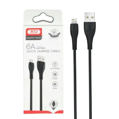 تصویر کابل تبدیل USB به lightning ایکس او مدل XO-NB185 طول 1متر