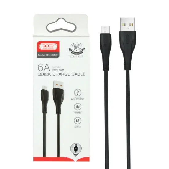 تصویر کابل تبدیل USB بهMicroUsb ایکس او مدل XO-NB185 طول 1متر