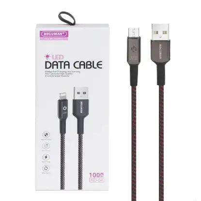 تصویر کابل تبدیل USB به microUSB کلومن مدل kd-54 طول 1 متر