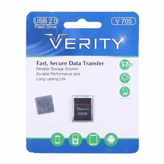 تصویر فلش مموری وریتی مدل V705 USB2.0 ظرفیت 32 گیگابایت