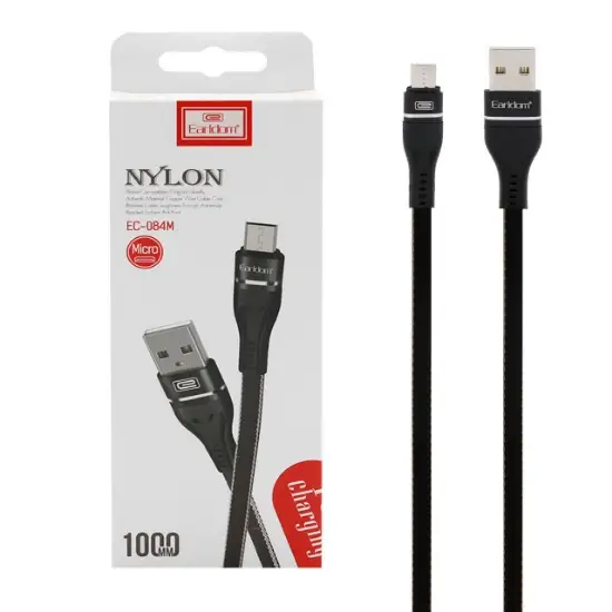 تصویر کابل تبدیل USB به microUSB ارلدام مدل EC-084M طول 1 متر