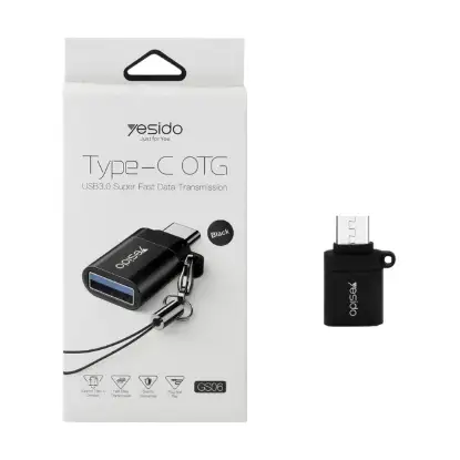 نمایش جزئیات مبدل USB به USB-C یسیدو مدل GS06