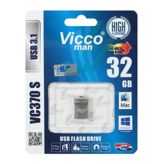 تصویر فلش مموری ویکومن مدل VC370 USB3.1 ظرفیت 32 گیگابایت