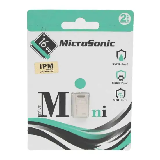 تصویر فلش مموری میکروسونیک مدل Mini USB2.0 ظرفیت 16 گیگابایت