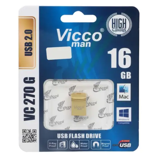 تصویر فلش مموری ویکومن مدل VC270 G USB2.0 ظرفیت 16 گیگابایت	