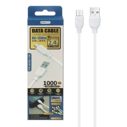 تصویر کابل تبدیل USB به MICRO-USB ریمکس مدل RC-138m طول 1متر