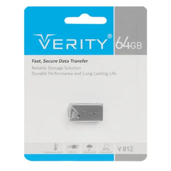 تصویر فلش مموری وریتی مدل V812 USB3.0 ظرفیت 64 گیگابایت