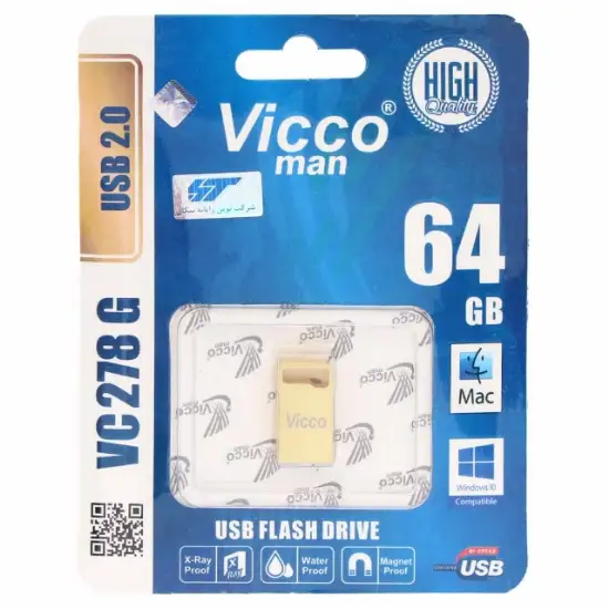 تصویر فلش مموری ویکومن مدل VC278 G USB2.0 ظرفیت 64 گیگابایت