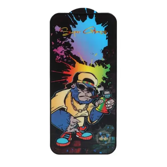 تصویر گلس گوشی Full Cover Super glass Monkey برای iPhone 13 / 13 Pro / 14