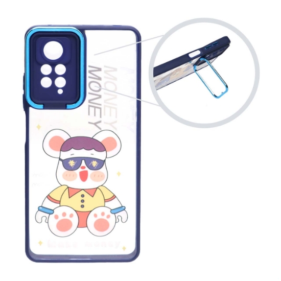 تصویر قاب گوشی پشت شفاف طرح دار محافظ لنزدار متال آیرون برای Xiaomi Redmi Note 11S / Redmi Note 11-4G - کد 126