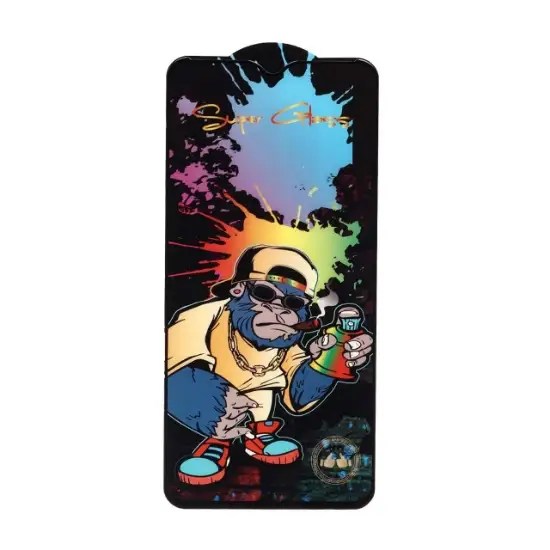 تصویر گلس گوشی FullCover Super glass Monkey برای Xiaomi Redmi 9 / Redmi 9A / Redmi 9C / Redmi 10A / Poco C3 / Poco C31 / Samsung Galaxy A20s