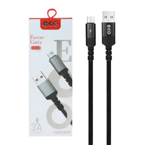 تصویر کابل تبدیل USB به microUSB اکو مدل A80