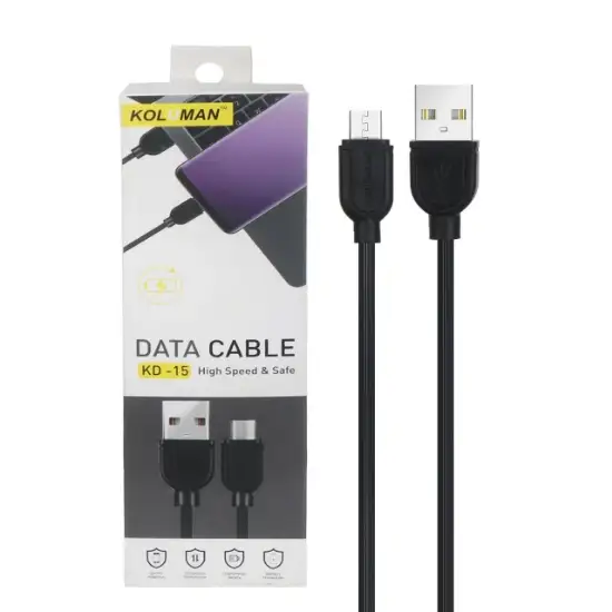 تصویر کابل تبدیل USB به microUSB کلومن مدل KD-15 طول 1 متر