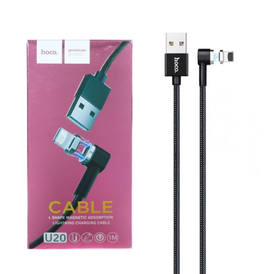 تصویر کابل تبدیل USB به Lightning هوکو مدل U20 طول 1 متر