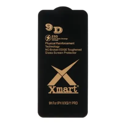 نمایش جزئیات گلس گوشی شیشه ای Full Cover X Mart 9D-ESD برای IPhone X / XS / 11 Pro