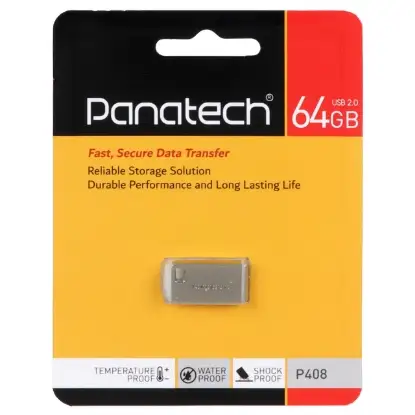 تصویر فلش مموری پاناتک مدل P408 USB2.0 ظرفیت 64 گیگابایت