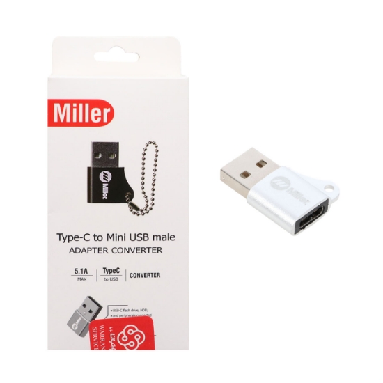 تصویر تبدیل USB TO Type-C میلر مدل MO-201