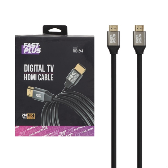 تصویر کابل HDMI 4K فست پلاس مدل FHD-244 طول 2 متر