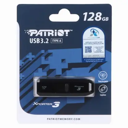 تصویر فلش مموری پتریوت مدل Xporter3 USB3.2 ظرفیت 128 گیگابایت