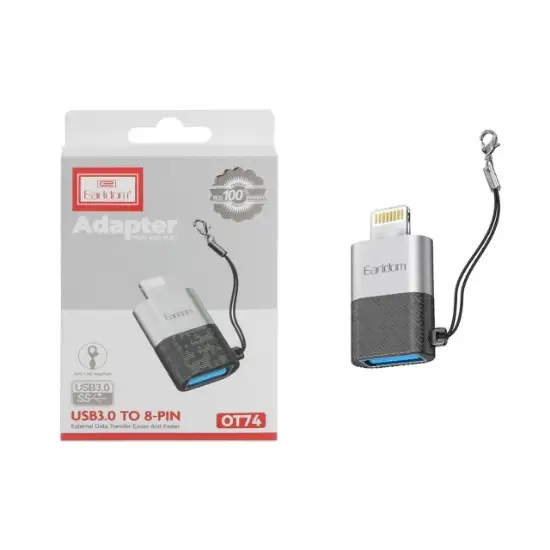 تصویر مبدل لایتنینگ به USB ارلدام مدل ET-OT74