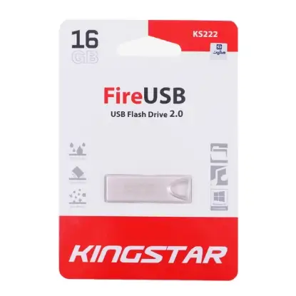 تصویر فلش مموری کینگ استار مدل Fire KS222 USB2.0 ظرفیت 16 گیگابایت