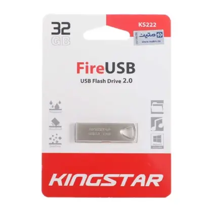 تصویر فلش مموری کینگ استار مدل Fire KS222 USB2.0 ظرفیت 32 گیگابایت