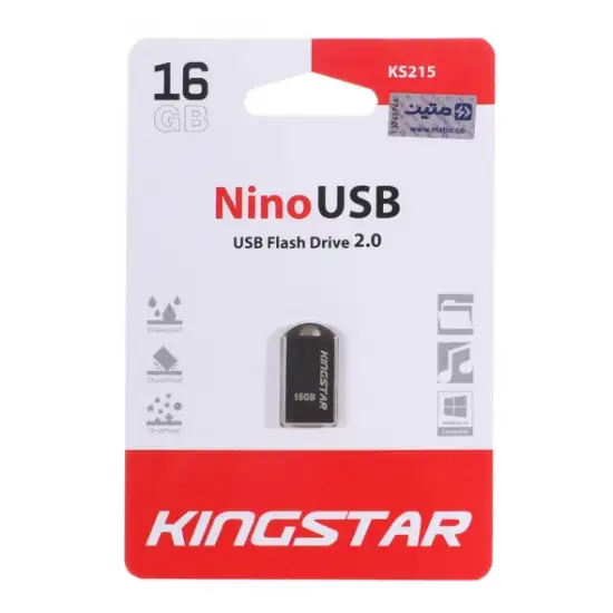 تصویر فلش مموری کینگ استار مدل Nino KS215 USB2.0 ظرفیت 16 گیگابایت