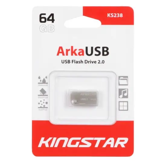 تصویر فلش مموری کینگ استار مدل Arka KS238 ظرفیت 64 گیگابایت