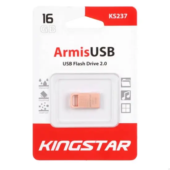 تصویر فلش مموری کینگ استار مدل Armis KS237 USB2.0 ظرفیت 16 گیگابایت