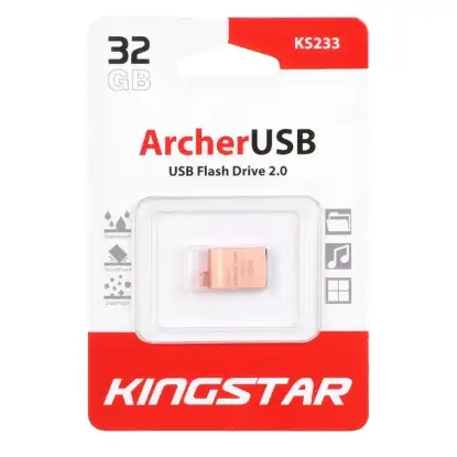 تصویر فلش مموری کینگ استار مدل Ansel KS233 USB2.0 ظرفیت 32 گیگابایت